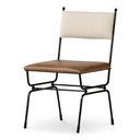 Posta Dining Chair Brown Leather - 1