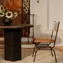 Posta Dining Chair Brown Leather - 6