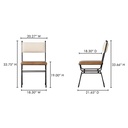 Posta Dining Chair Brown Leather - 8