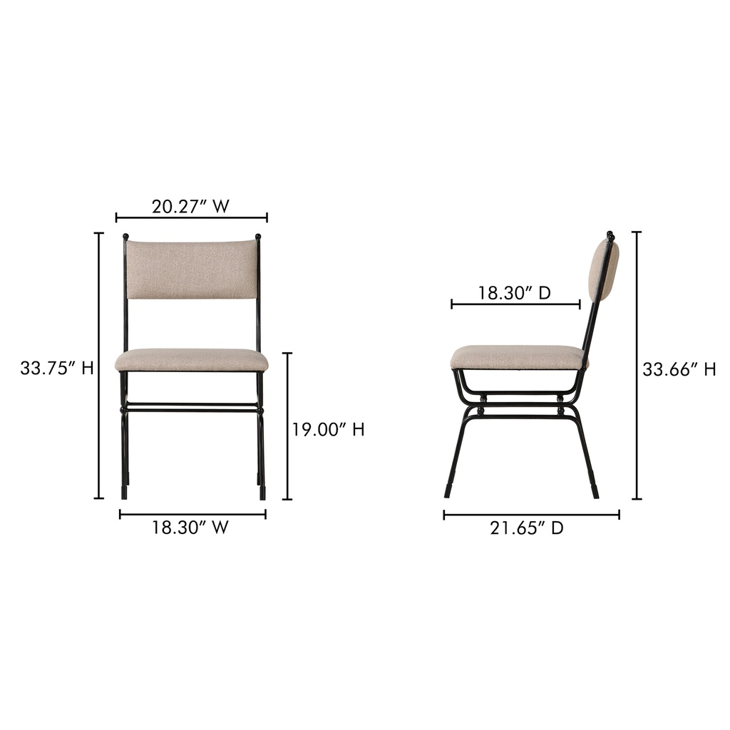 Posta Dining Chair Beige - 9