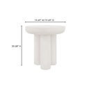 Rocca Side Table Cream - 9