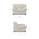 Halston Lounge Chair Flecked Oat - 7