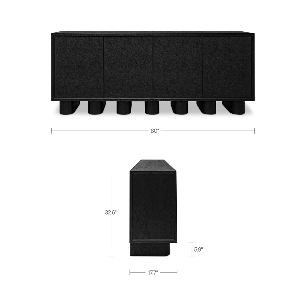 Marcelle Sideboard Black - 7