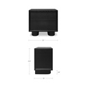 Marcelle Nightstand Black - 7