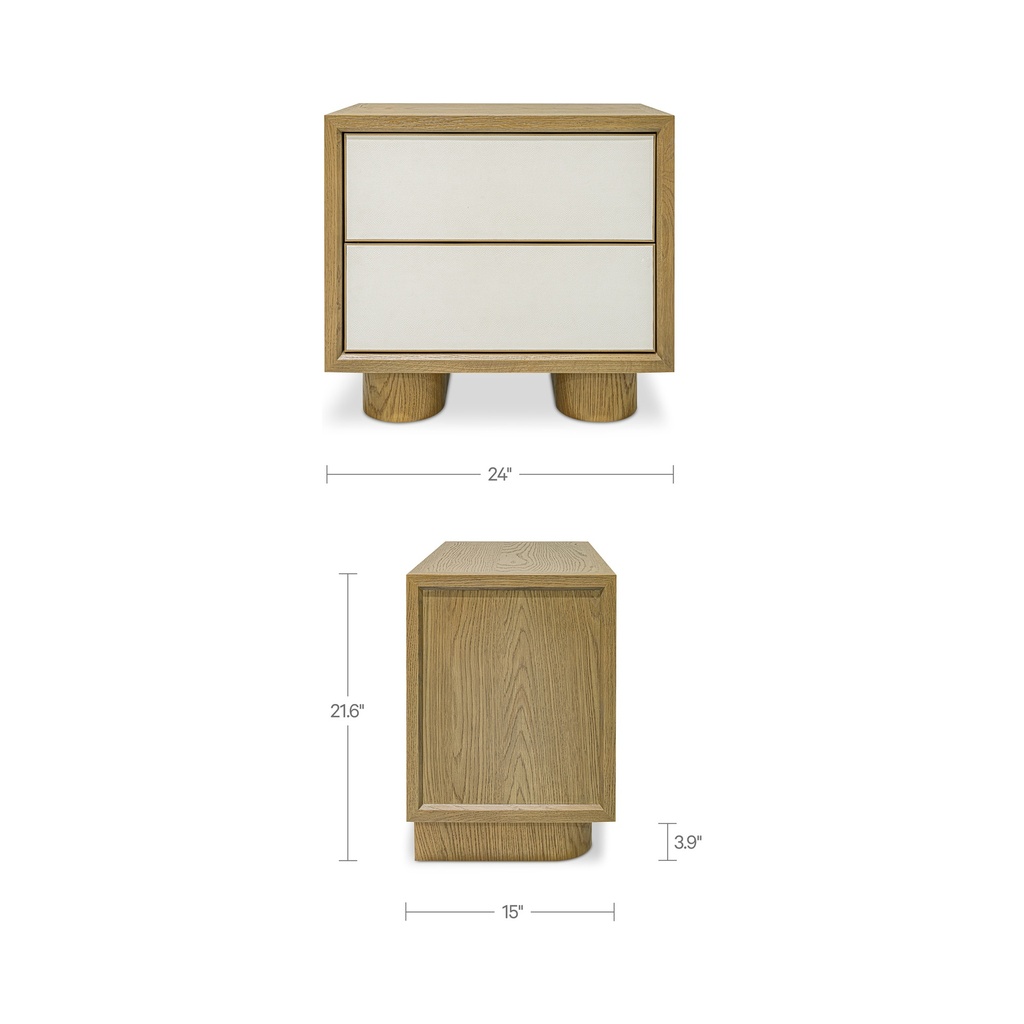 Marcelle Nightstand White - 7