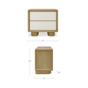 Marcelle Nightstand White - 7