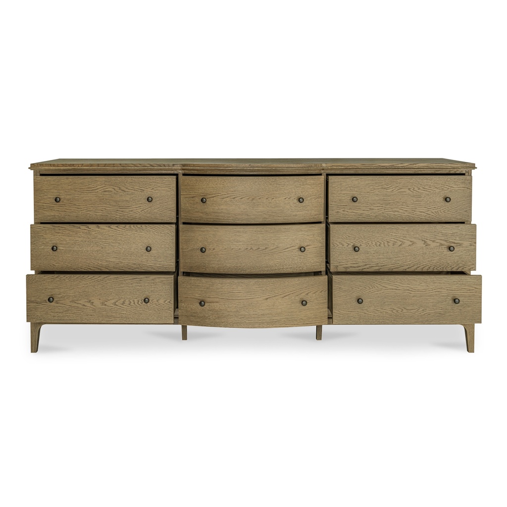 Sadie 9 Drawer Dresser Brown - 3