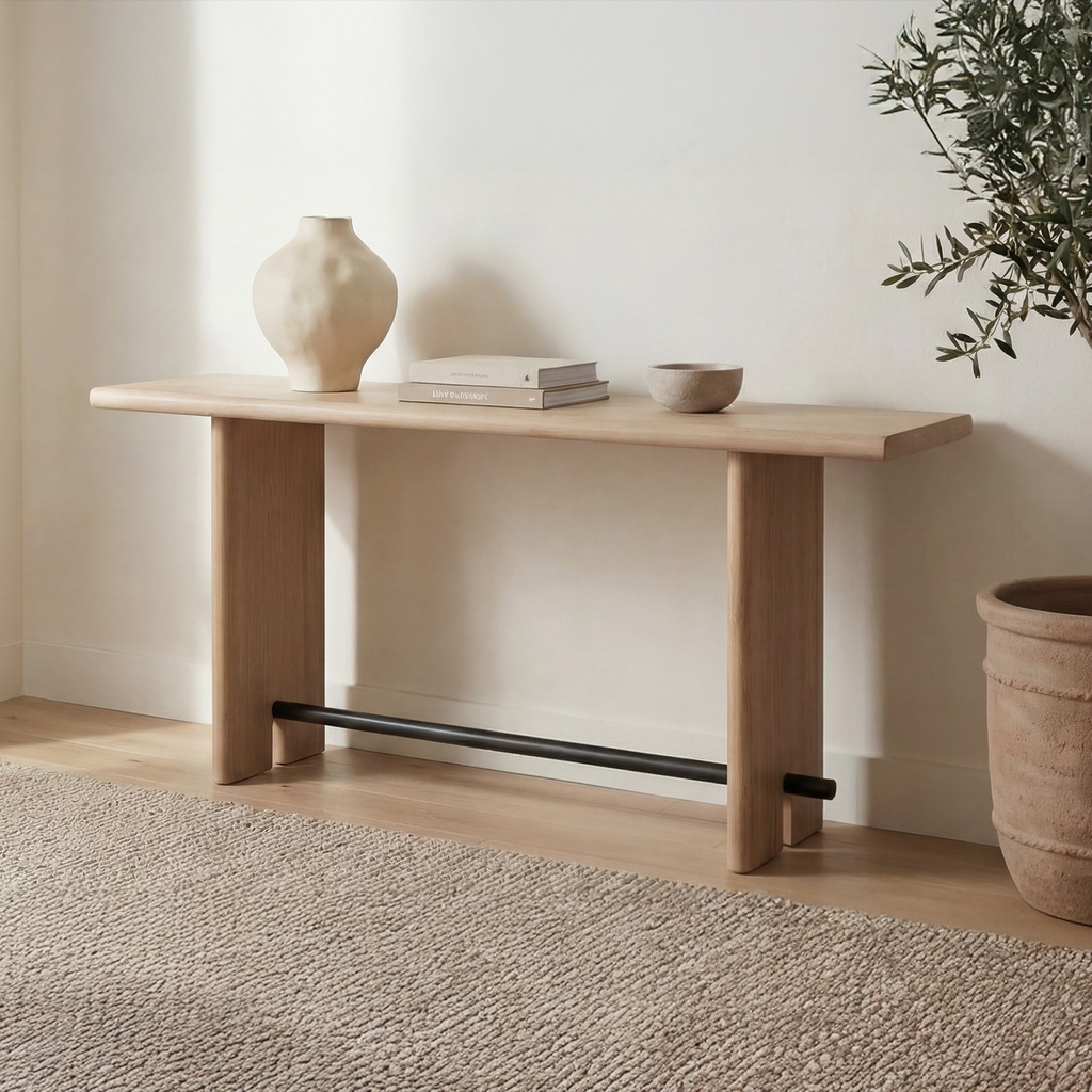 Madison Console Table Natural - 7