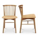 Marley Dining Chair Oak-Set of Two - 2