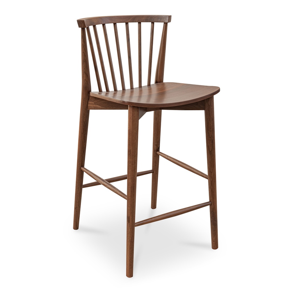 Marley Counter Stool Walnut - 1