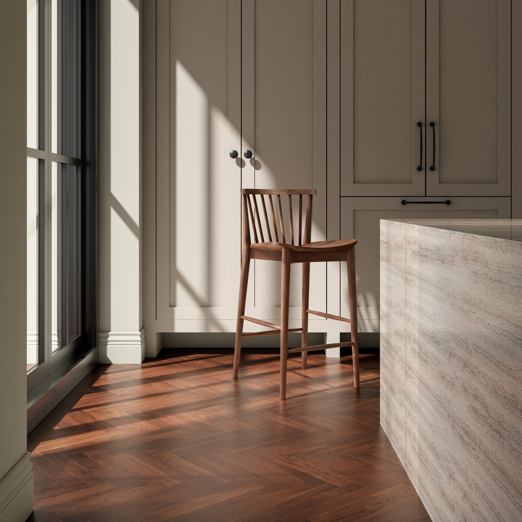 Marley Counter Stool Walnut - 7