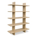 Casey Large Bookcase Rustic Oak - 1