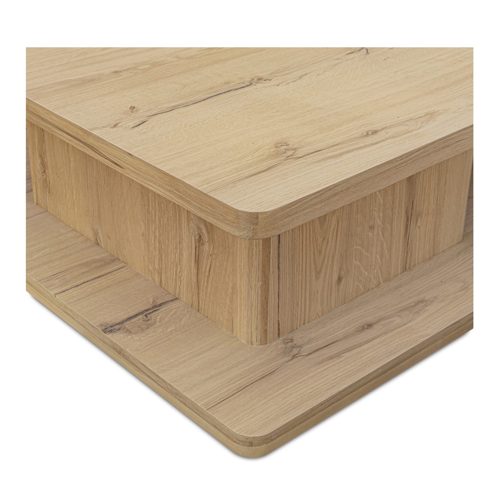 Casey Large Coffee Table Rustic Oak - 4