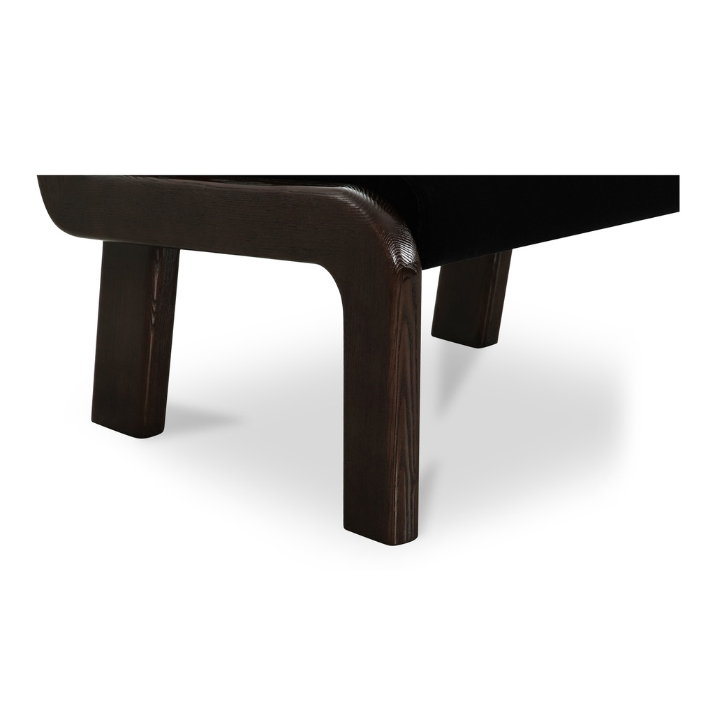 Edie Accent Chair Black Faux Mohair - 5