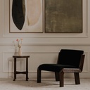 Edie Accent Chair Black Faux Mohair - 8