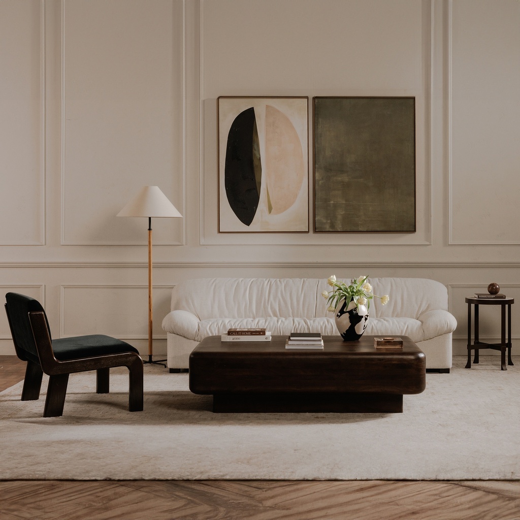 Edie Accent Chair Black Faux Mohair - 9