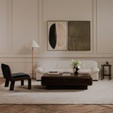 Edie Accent Chair Black Faux Mohair - 9