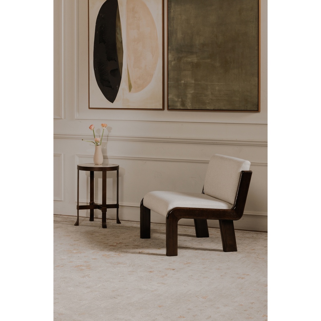 Edie Accent Chair Flecked Ivory - 7