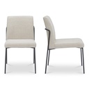 Danny Dining Chair Ivory Set of Two - 2