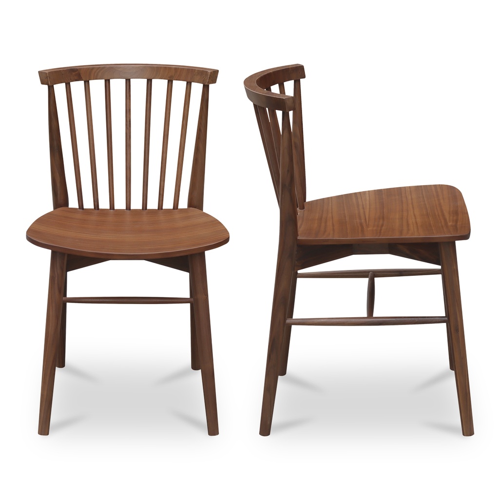 Marley Dining Chair Walnut-Set of Two - 2