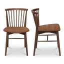 Marley Dining Chair Walnut-Set of Two - 2