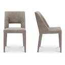 Joyce Dining Chair Light Brown-Set of Two - 2