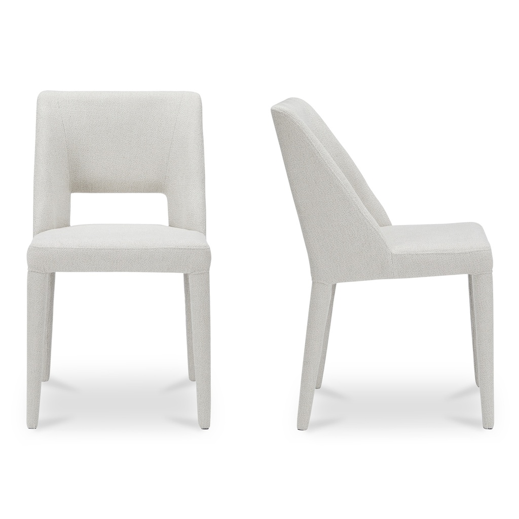 Joyce Dining Chair Beige-Set of Two - 2