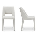 Joyce Dining Chair Beige-Set of Two - 2