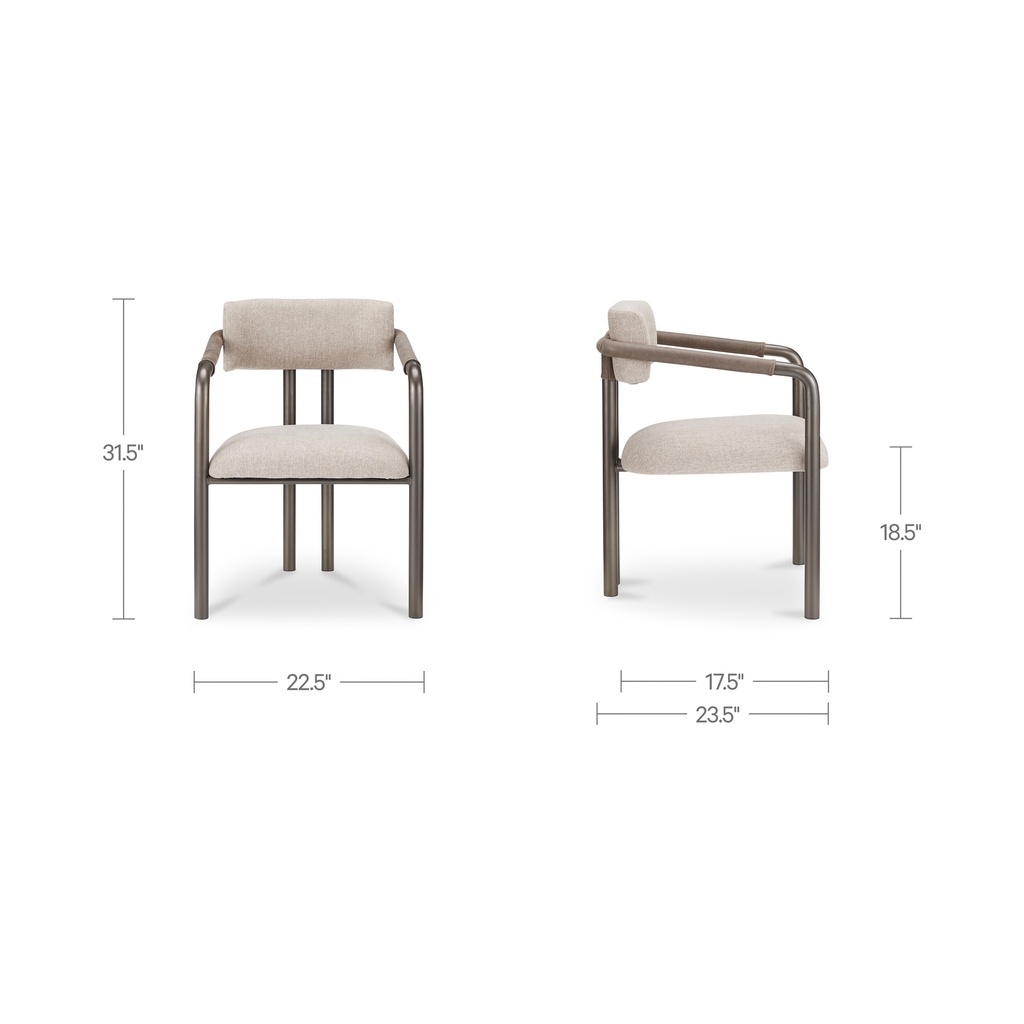 Cassidy Dining Chair Light Brown - 7