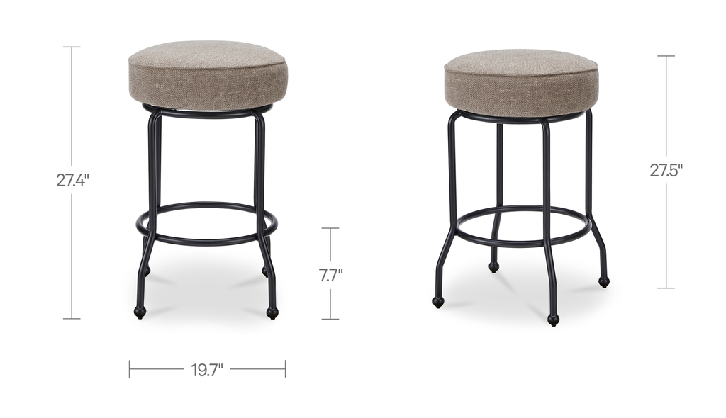 Kelsey Swivel Counter Stool Light Brown - 4