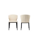 Delaney Dining Chair Warm Beige-Set of Two - 4