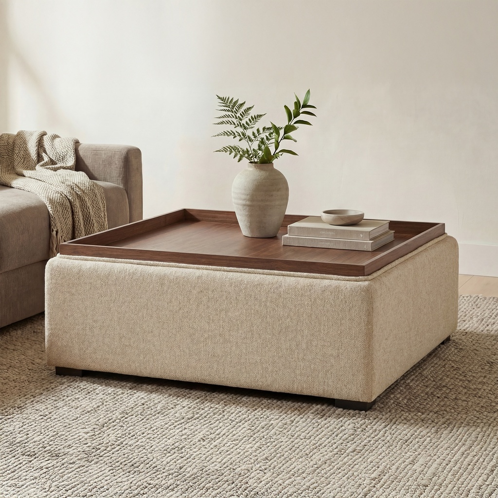 Montana Storage Ottoman Flecked Oat - 3