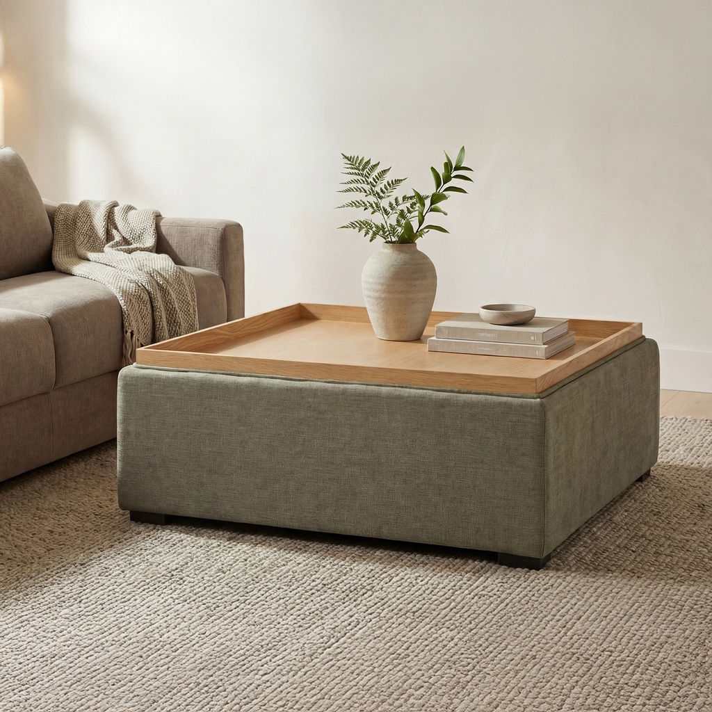 Montana Storage Ottoman Washed Green - 3