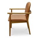 Norrie Dining Chair Brown Leather - 2
