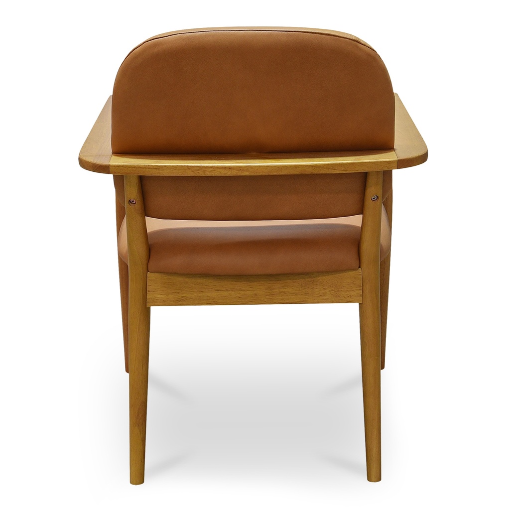 Norrie Dining Chair Brown Leather - 3