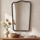 Keyes Mirror Blackened Bronze Cast Aluminum - 2