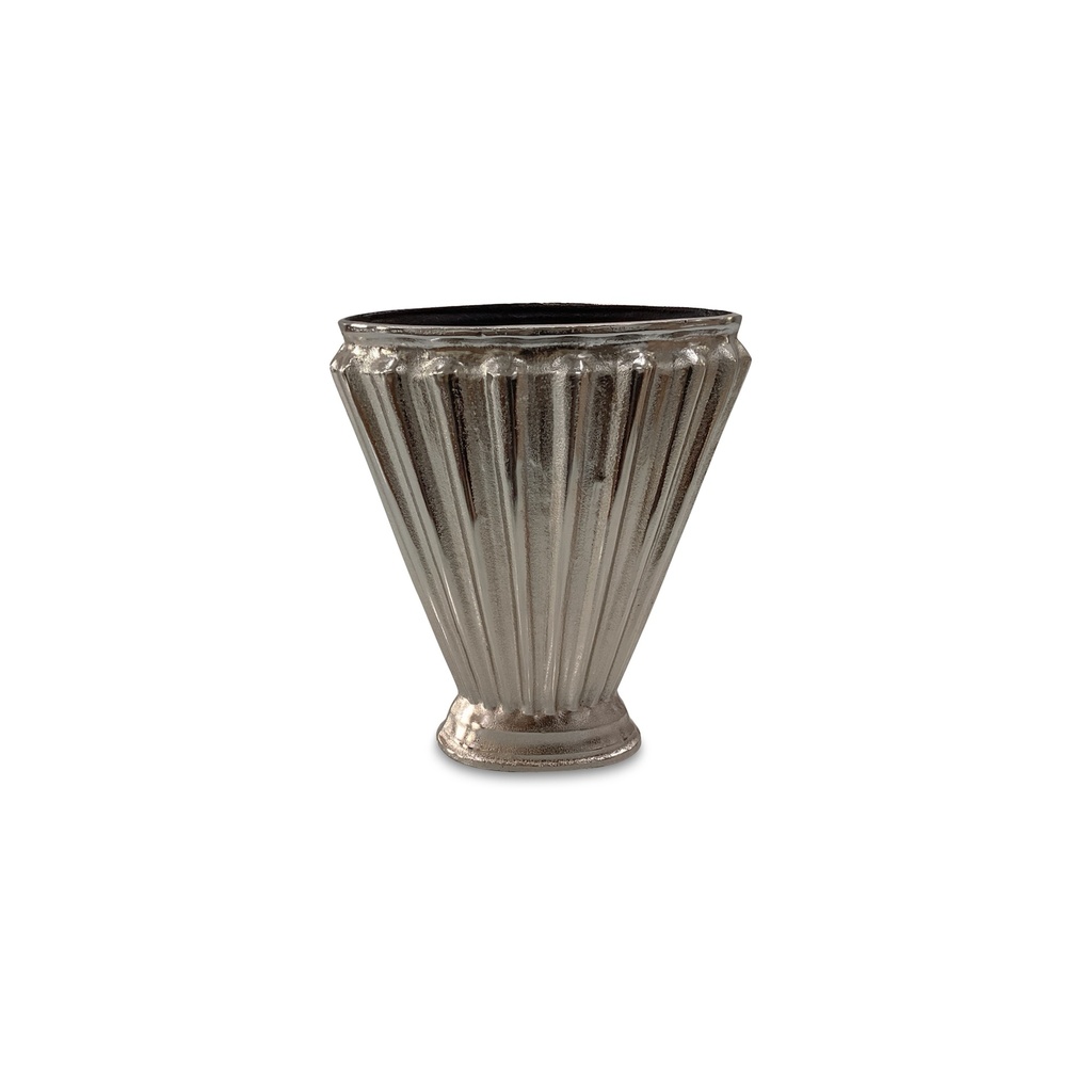 Jade Vase Aged Pewter Cast Aluminum - 2