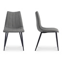 Alibi Dining Chair Dark Grey-Set of Two - 2
