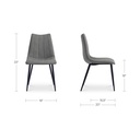 Alibi Dining Chair Dark Grey-Set of Two - 7