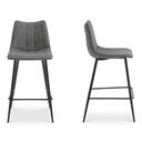 Alibi Counter Stool  Dark Grey-Set of Two - 2