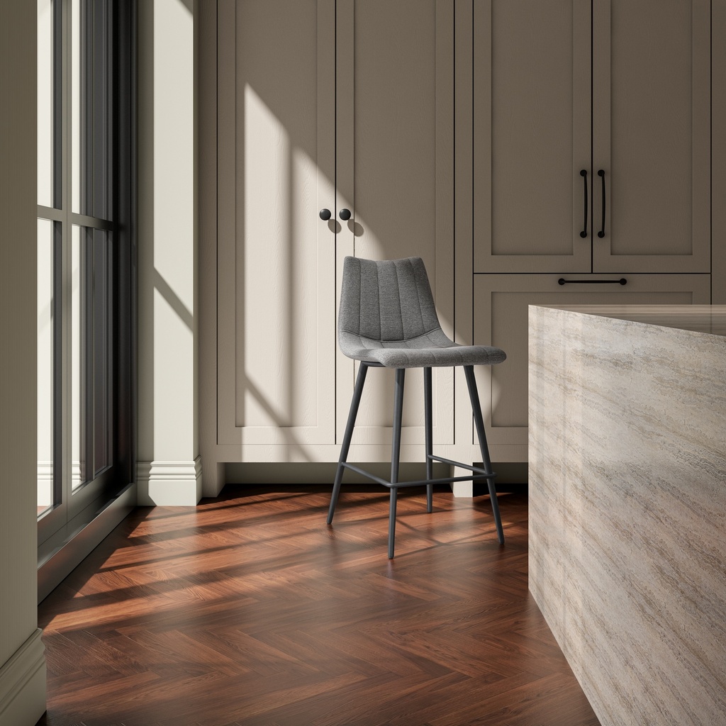 Alibi Counter Stool  Dark Grey-Set of Two - 6