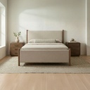Warren Queen Bed Beige - 5