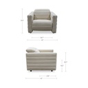 Juno Power Recliner Chair Off White - 8