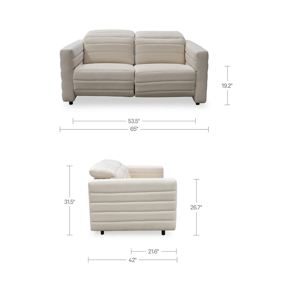 Juno Power Recliner Sofa Off White - 7