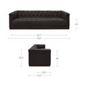 Jervis Sofa Deep Brown - 6