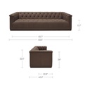 Jervis Sofa Cool Brown - 6