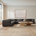 Clove L-Shaped Sectional Deep Brown - 4