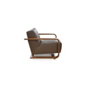 Eckersley Lounge Chair Cool Brown Leather - 2