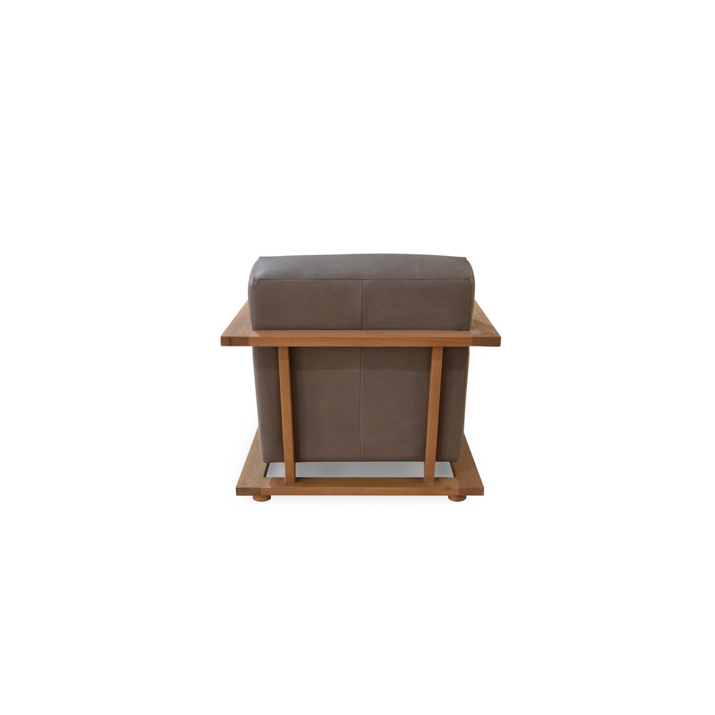 Eckersley Lounge Chair Cool Brown Leather - 3