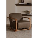 Eckersley Lounge Chair Cool Brown Leather - 7